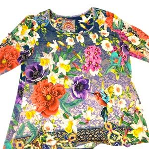 Johnny Was floral top size small